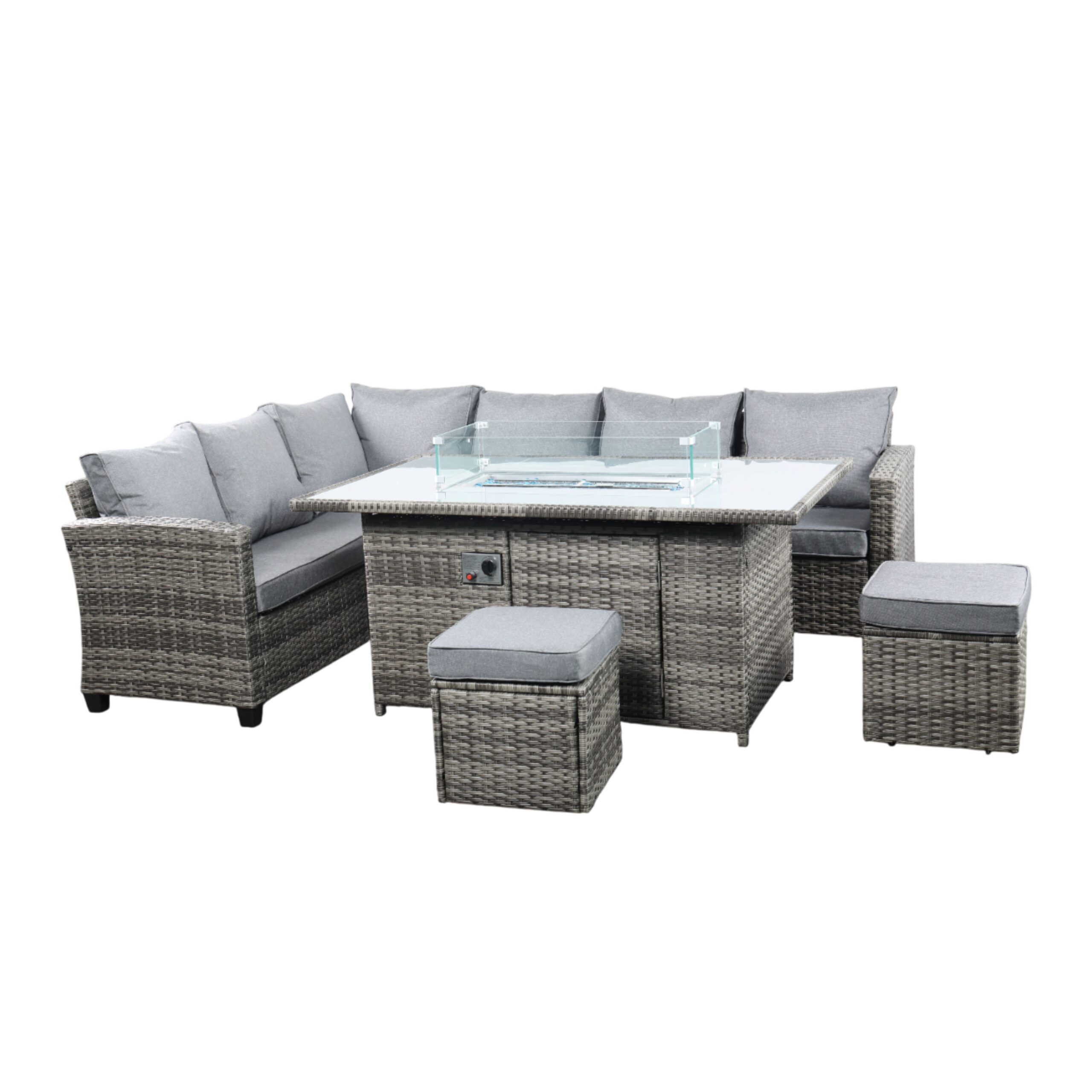5060832774833_Juniper 8 Seat Corner Gas Firepit Rattan Dining Set - Mixed Grey (3)