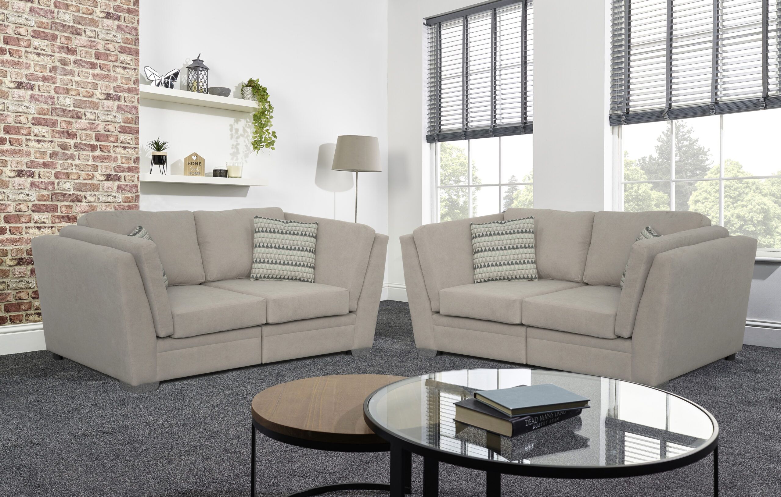 California 2+2 seater Venice Linen