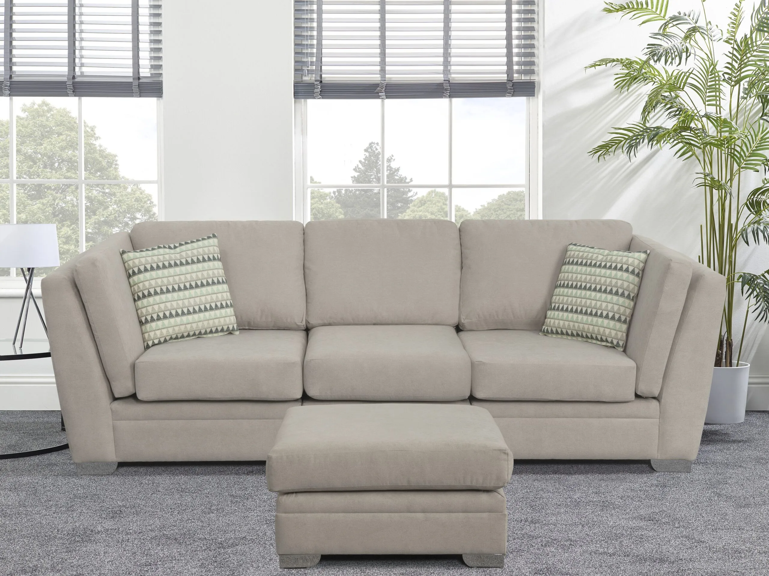 California 3 seater Venice Linen