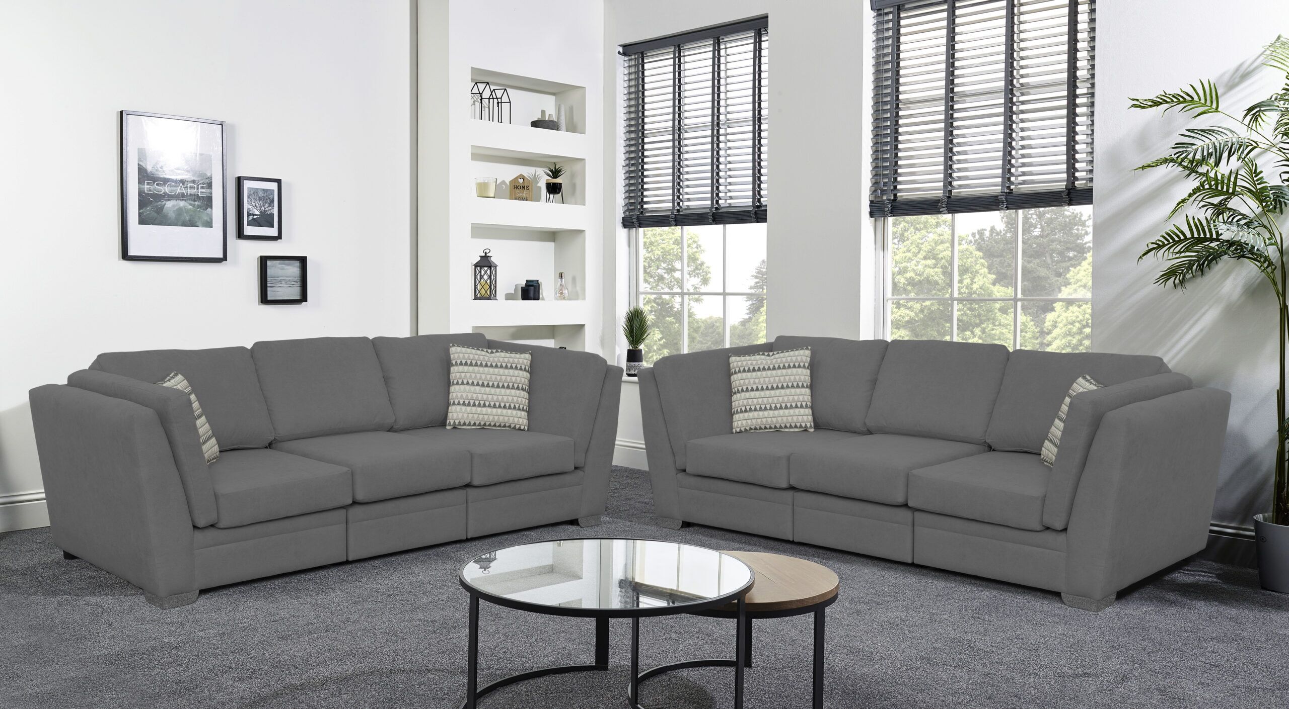 California 3+3 seater Venice Pewter