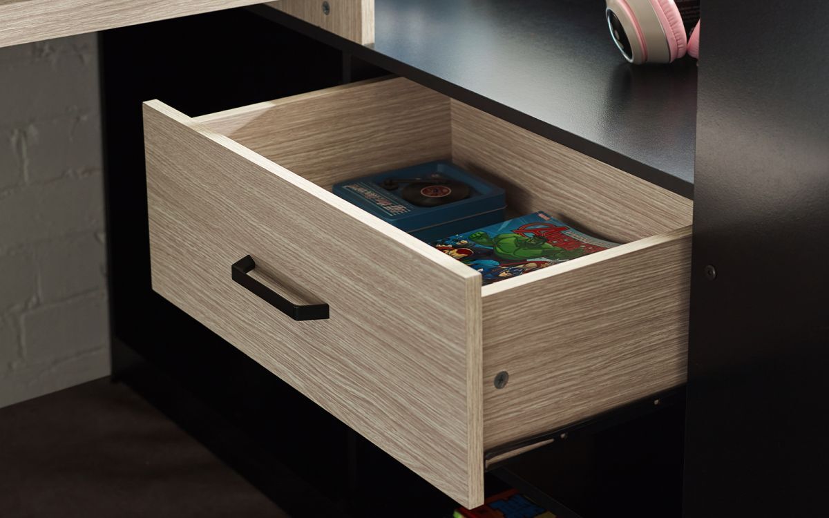 bla002-blaze-gaming-bunk-bed-black-and-pale-wood-detail-3