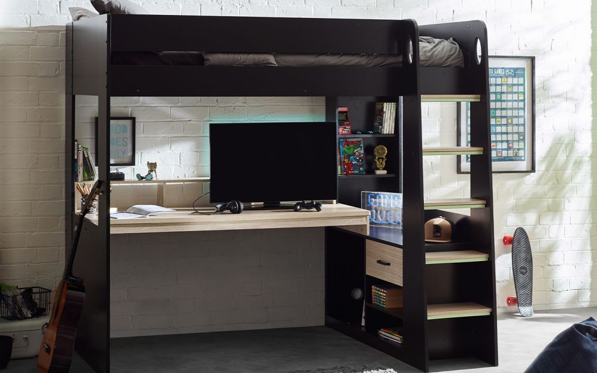 bla002-blaze-gaming-bunk-bed-black-and-pale-wood-roomset-3