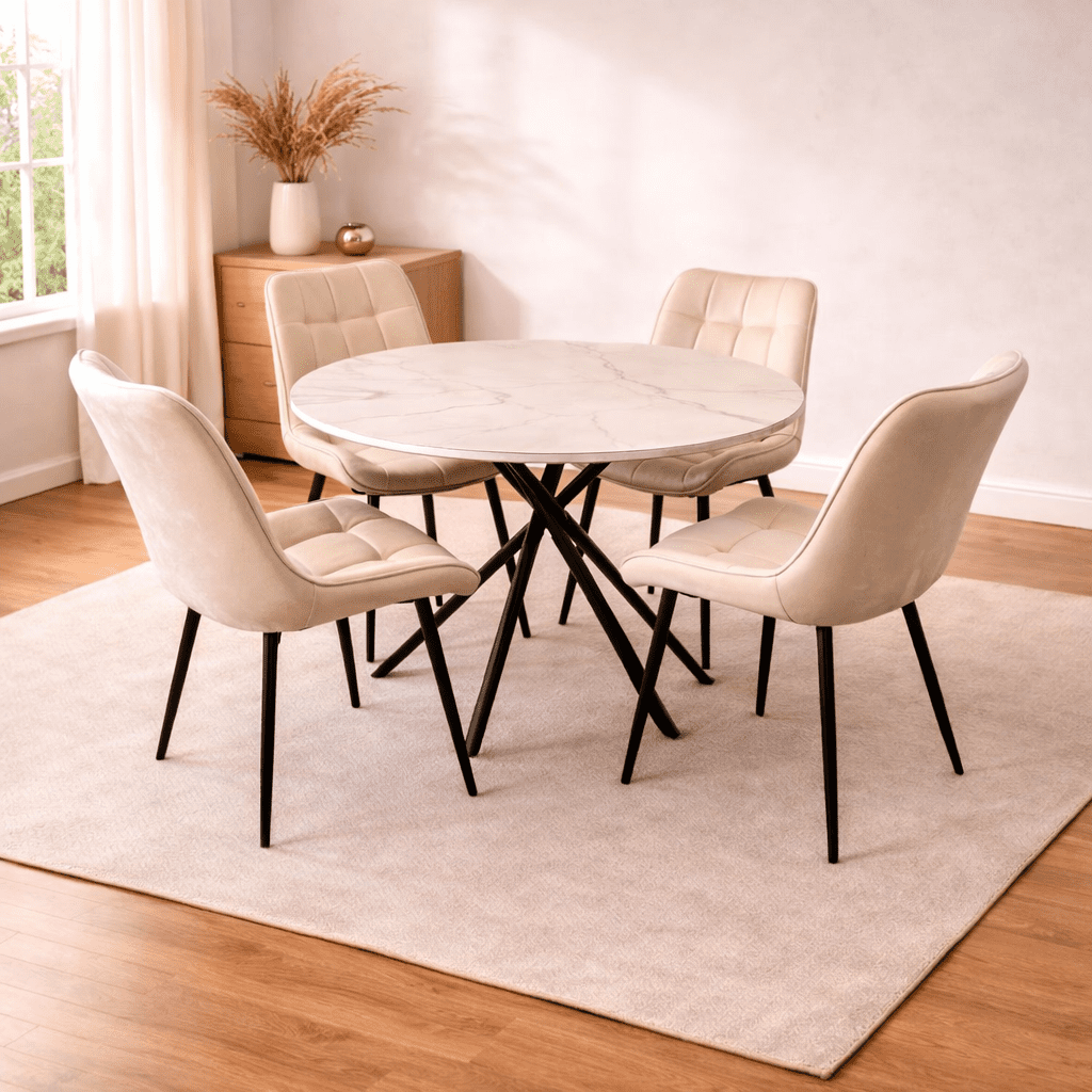 Wisteria Table with Bracken Chairs_Beige