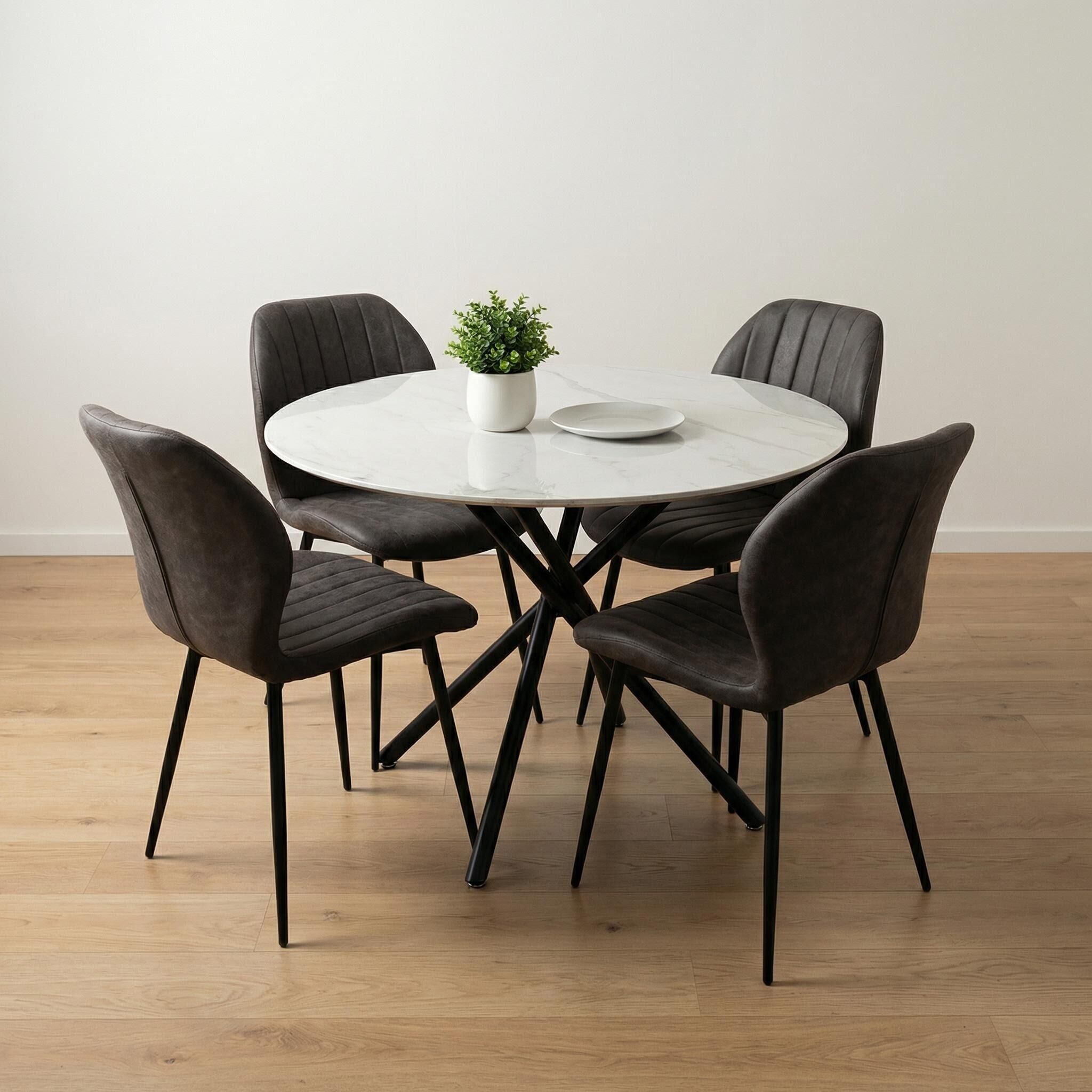 Wisteria Table with Bramble Chairs_Grey