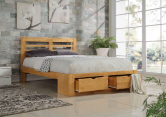 New Bretton Double Bed - Oak