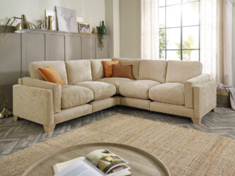 Tampa Fabric Large Corner Sofa
