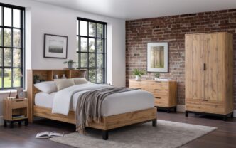 Bali Bookcase Headboard King Size Bed