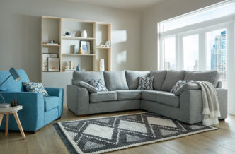 Oslo Square Chaise Sofa with Armchair