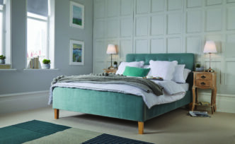 Pierre Double Bed - Aqua