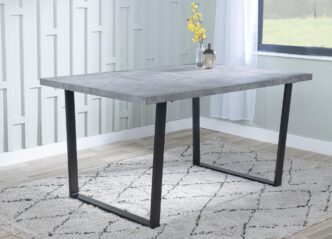 Strato 6 Seater Grey Faux Concrete Dining Table