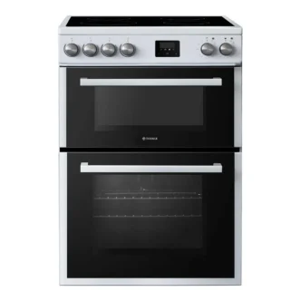 Teknix TKED64W Ceramic Cooker Double Oven 60cm - White