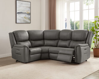 Melbourne 1C2 Electric Recliner Corner Sofa - Grey