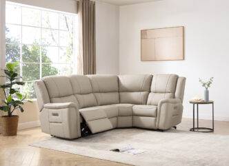 Melbourne 1C2 Electric Recliner Corner Sofa - Latte