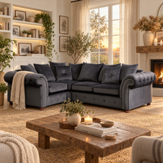 Belmont Small Corner Sofa Granite - Left Handed