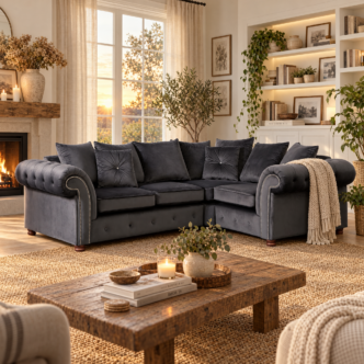 Belmont Small Corner Sofa Granite - Right Handed