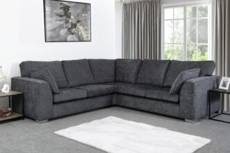 Finch Large Corner Sofa Charcoal