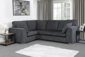 Finch Small Corner Sofa Charcoal - Left Handed