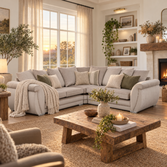 Kingfisher Large Corner Sofa - Mink