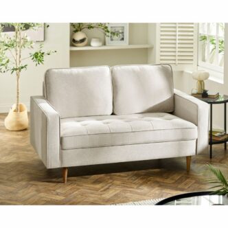 Henrietta Beige 2 Seater Sofa