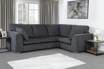 Finch Small Corner Sofa Charcoal - Right Handed