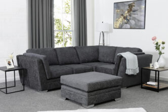 Joshua Small Corner Sofa with Footstool - Right-Handed
