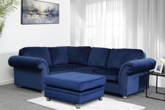 Paradise Small Corner Sofa with Footstool - Royal - Left Handed