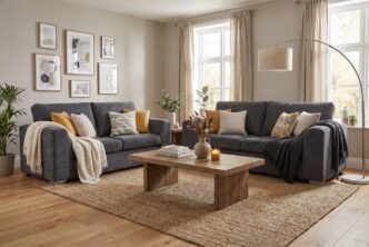 Finch 2 & 2 Seater Sofas Charcoal