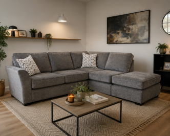 Venice Corner Chaise - Grey