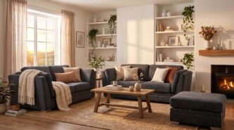 Joshua 3 Seater and 2 Seater Sofas with Footstool